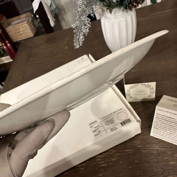 LENOX Peony‎ Lane Serving Round Platter Porcelain Dinnerware 13”  New - Picture 6 of 7